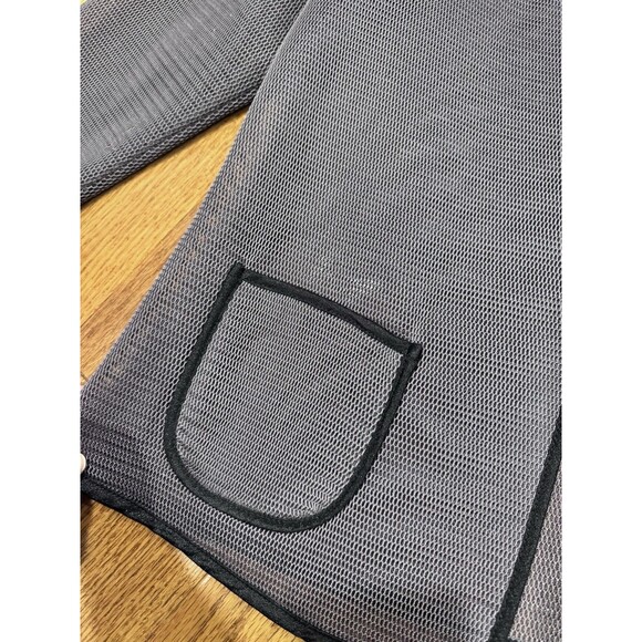 Vintage IC by Connie K Open Front Mesh Jacket Large Gray 90s USA Art To Wear - Picture 5 of 7